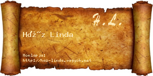 Ház Linda névjegykártya